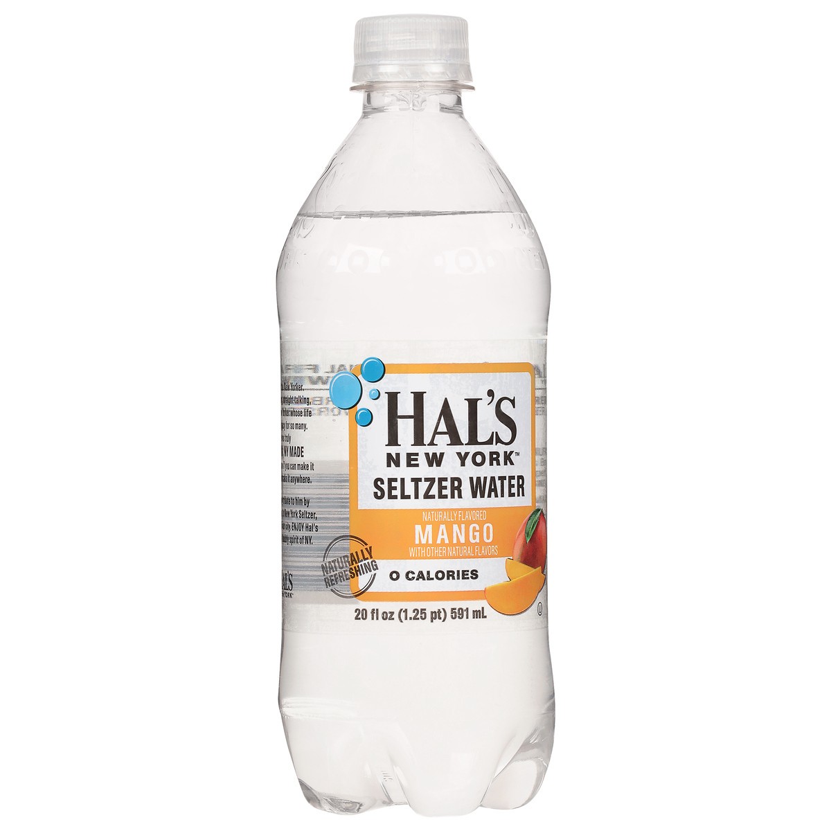 slide 2 of 9, Hal's New York Hal's Mango Seltzer Water, 20 fl oz