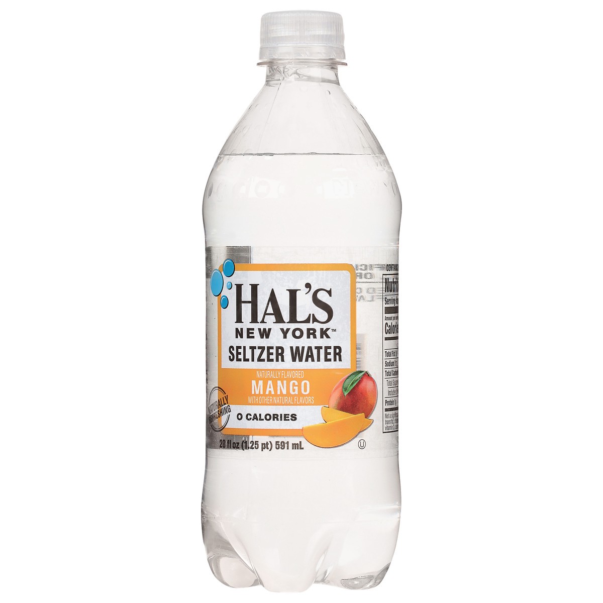 slide 3 of 9, Hal's New York Hal's Mango Seltzer Water - 20 fl oz, 20 fl oz