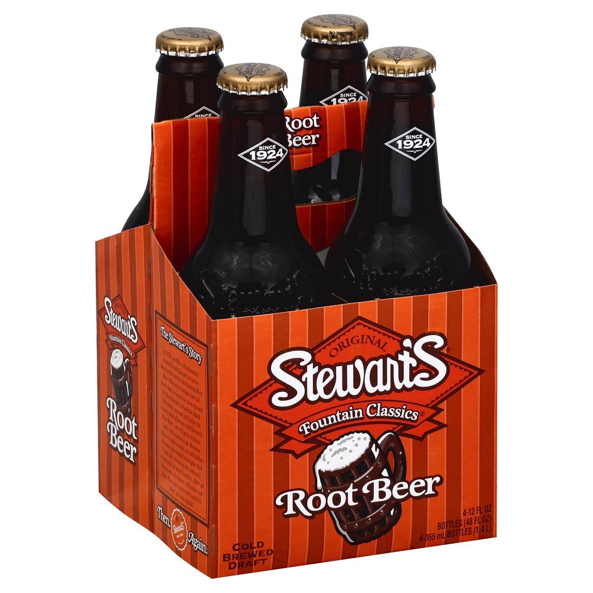 slide 3 of 5, Stewart's Root Beer - 4 ct; 12 oz, 4 ct; 12 oz