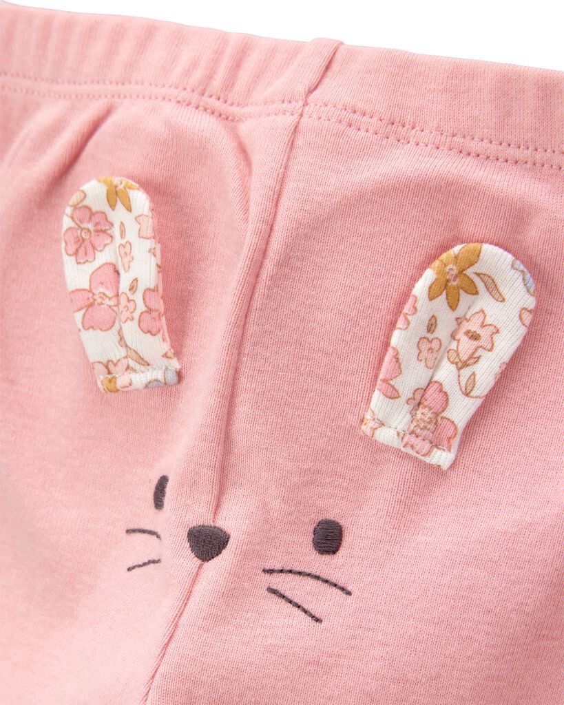 slide 3 of 5, Carter's Baby 3-Piece Floral Mouse Little Character Set® - Pink Pink 9M, 3 pc
