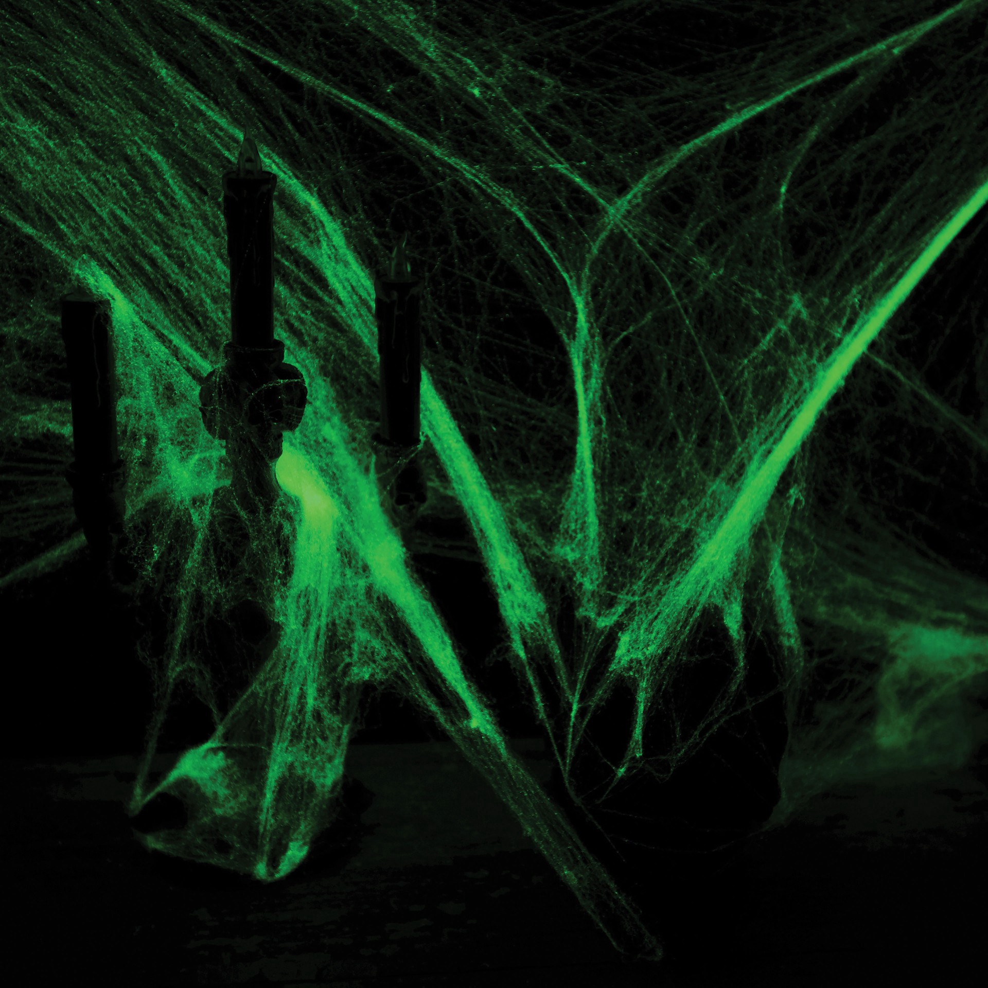 slide 2 of 3, 10ft. Glow-In-The-Dark Spider Web By Ashland, 10 ft