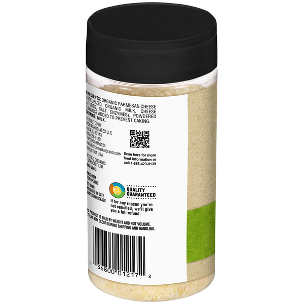 slide 1 of 1, Full Circle Market Organic Grated Parmesan Cheese 8 oz, 8 oz