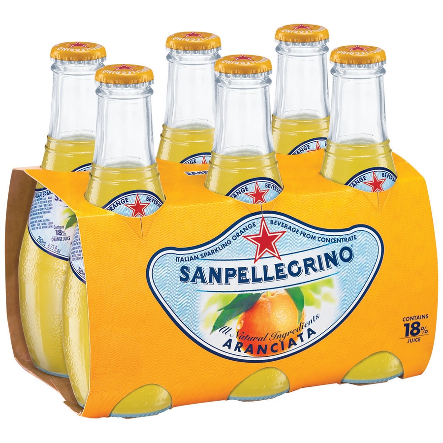 slide 5 of 7, San Pellegrino Aranciata Sparkling Water - 6 ct, 6 ct