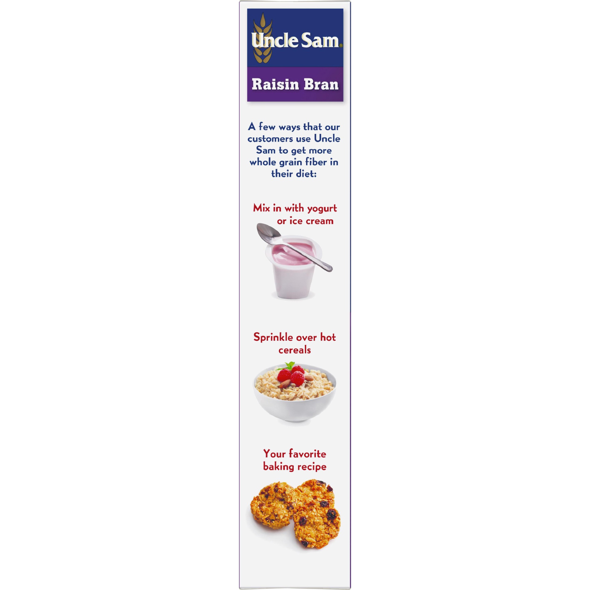 slide 4 of 8, Uncle Sam Skinner's Wholegrain Cereal Raisin Bran, 13 oz