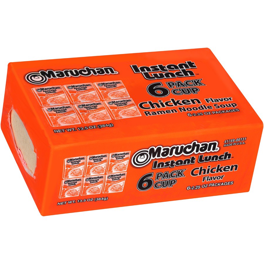 slide 5 of 8, Maruchan Instant Lunch Chicken Flavor, 6 ct; 2.25 oz