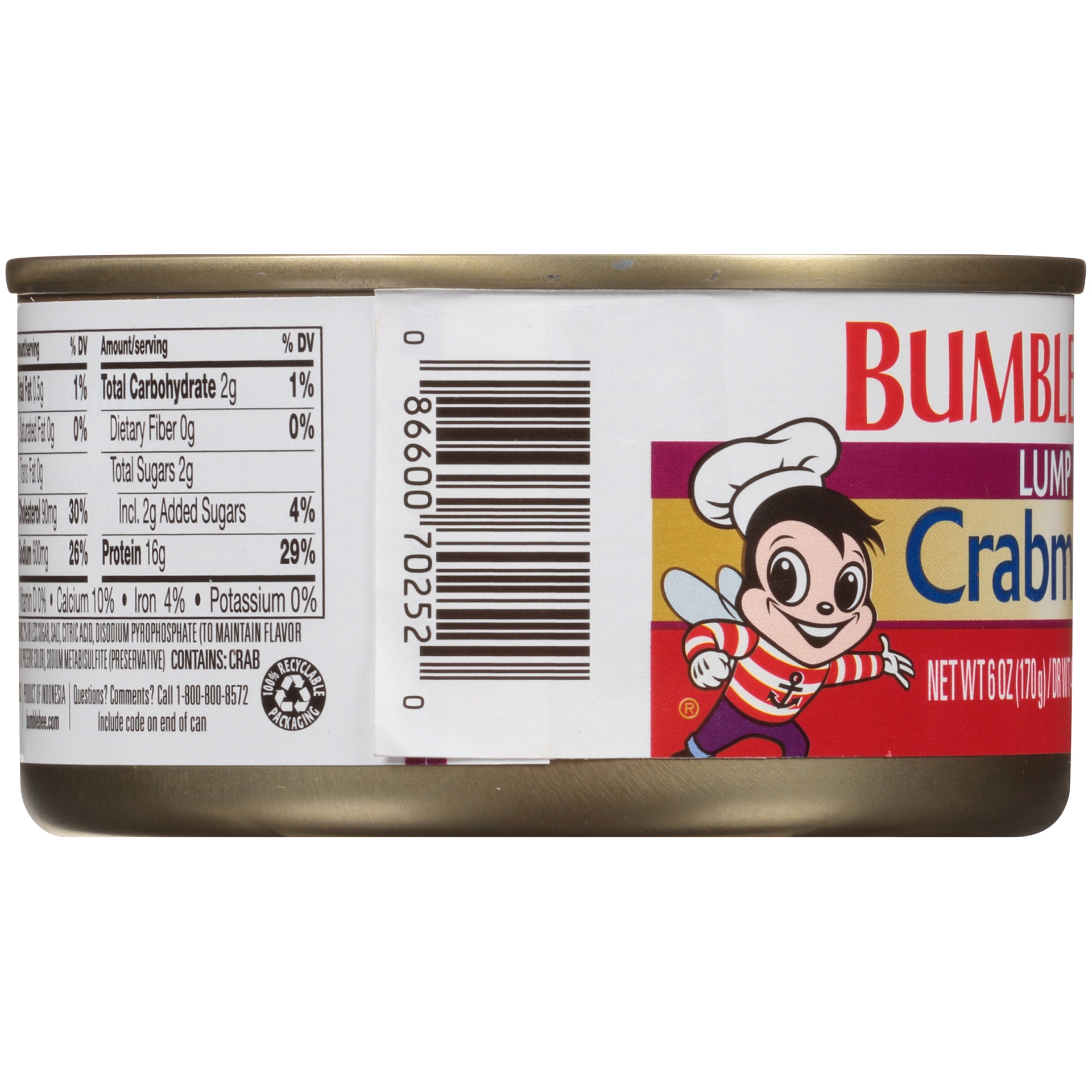 Bumble Bee Fancy Lump Crabmeat 6 Oz | Shipt