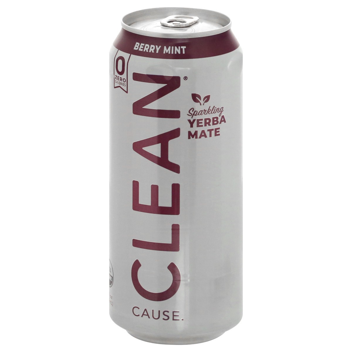 slide 12 of 13, Clean Cause Berry Mint Yerba Sparkling, 16 oz