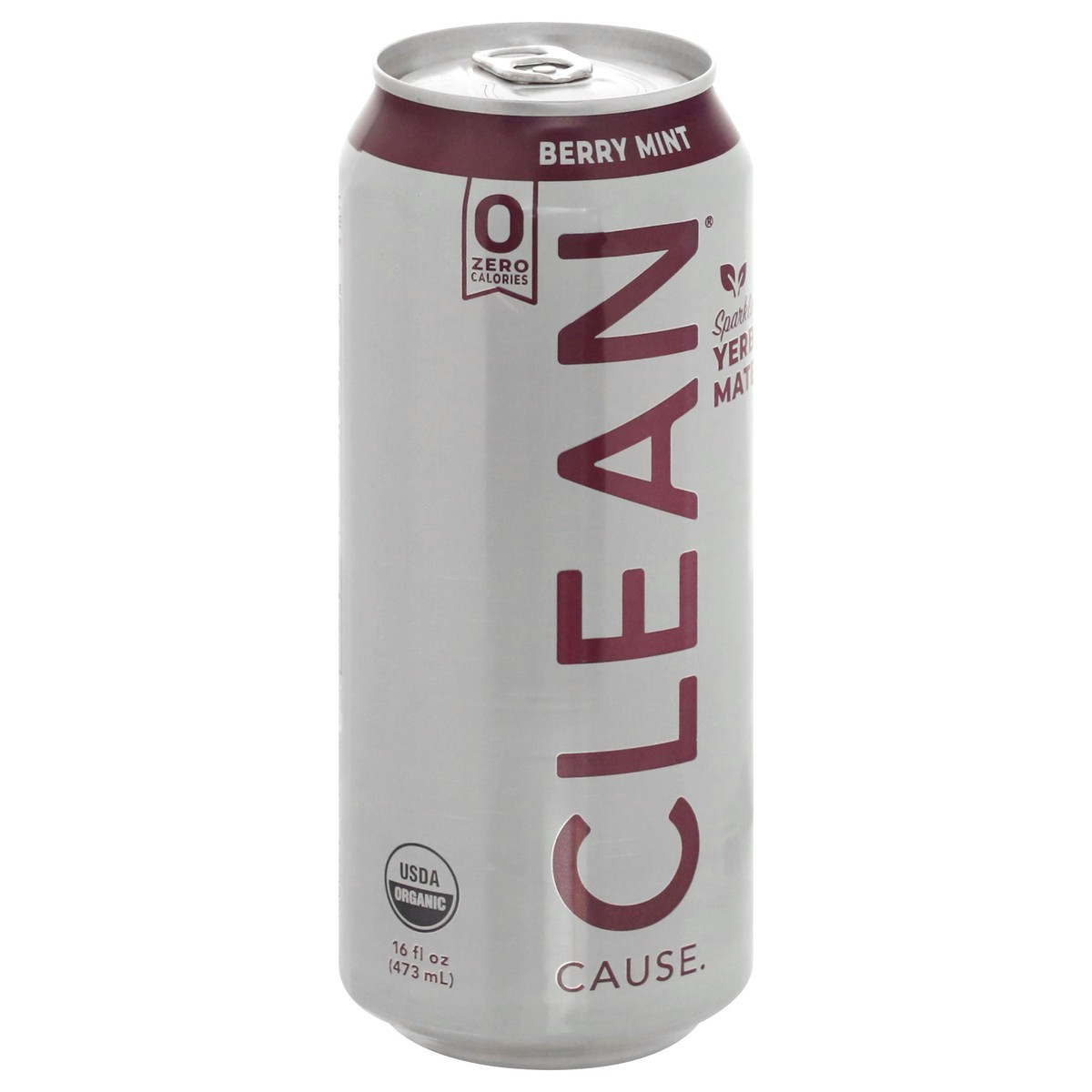 slide 11 of 13, Clean Cause Berry Mint Yerba Sparkling, 16 oz