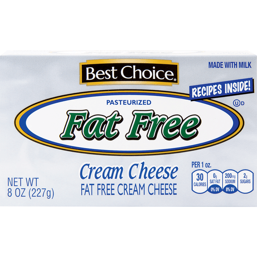 slide 1 of 1, Best Choice Fat Free Cream Cheese, 8 oz