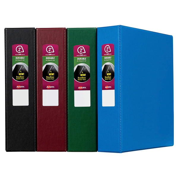 slide 1 of 1, Avery Binder, Durable, 2 Inch, 1 ct