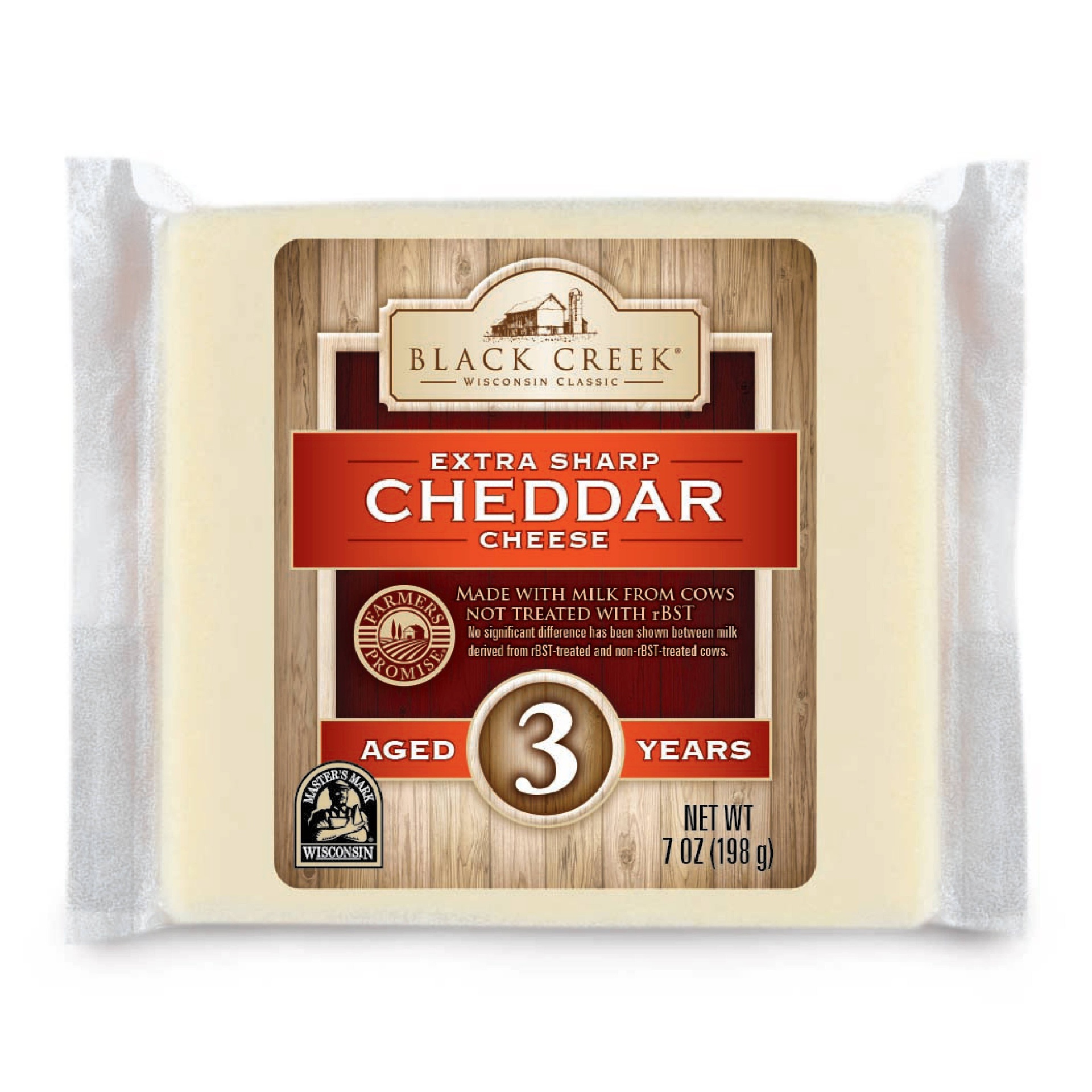 slide 1 of 1, Black Creek Extra Sharp White Cheddar Cheese Aged 3 Years, 7 oz