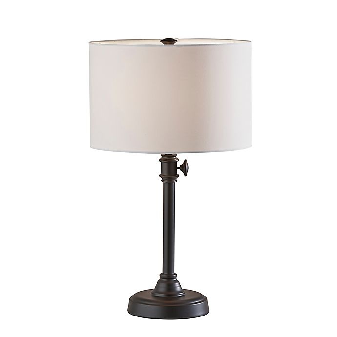 slide 1 of 9, Adesso Telescoping Table Lamp - Antique Bronze, 1 ct