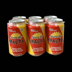 Sunchy Malta Can - 6 ct; 72 oz