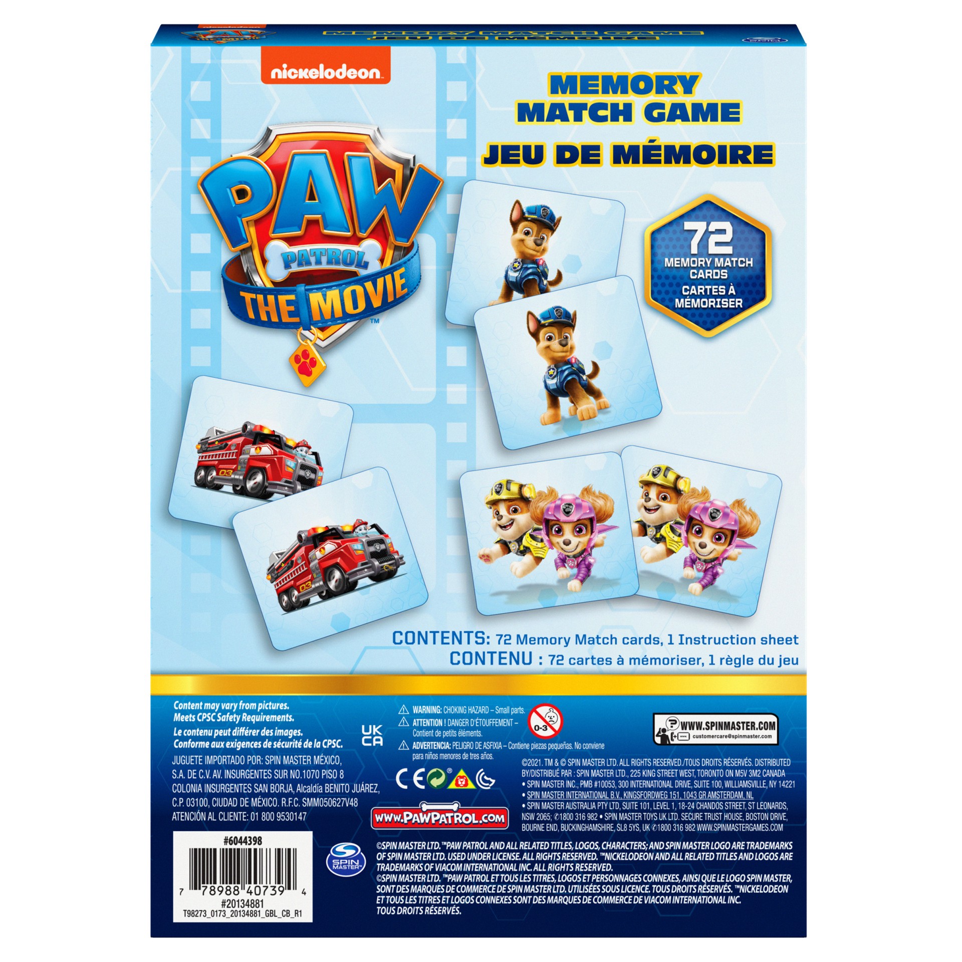 slide 2 of 5, Spin Master Paw Patrol The Movie Memo Game, 1 ct