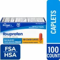 Kroger Ibuprofen Pain Reliever & Fever Reducer Coated Caplets 200Mg
