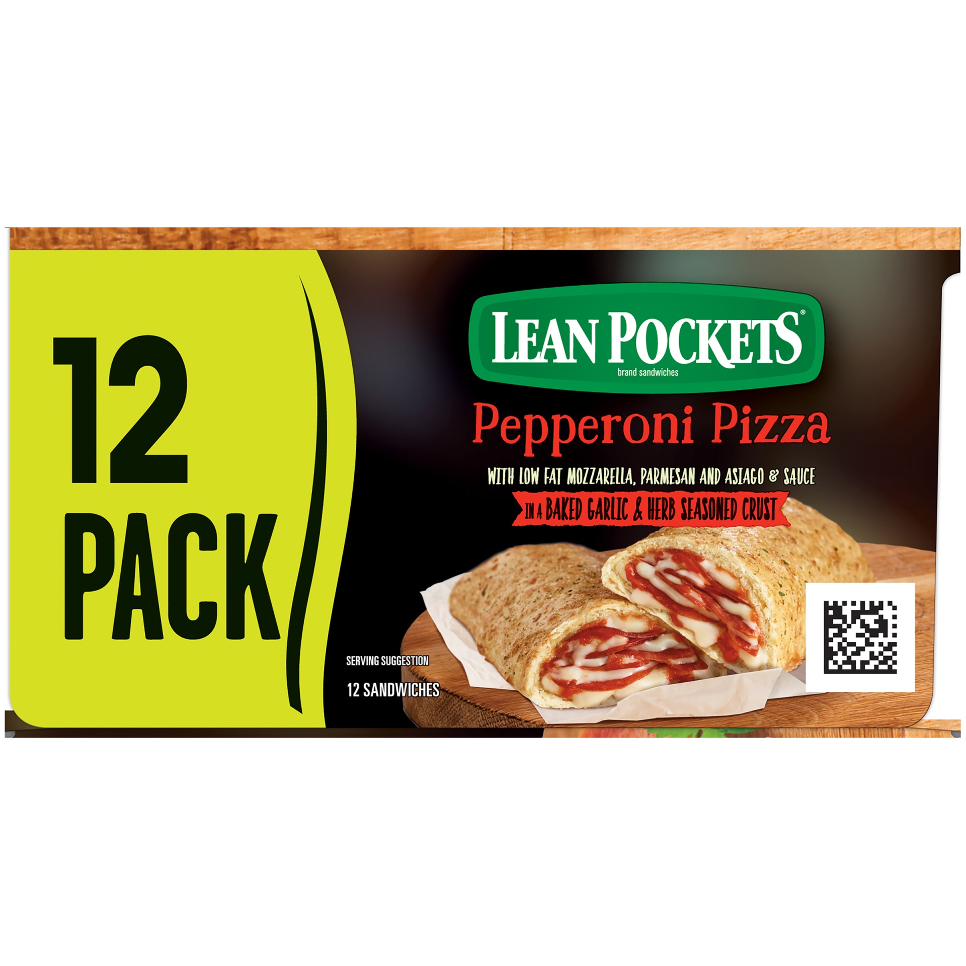 slide 8 of 9, Lean Pockets Pepperoni Pizza Sandwiches, 12 ct; 4.5 oz