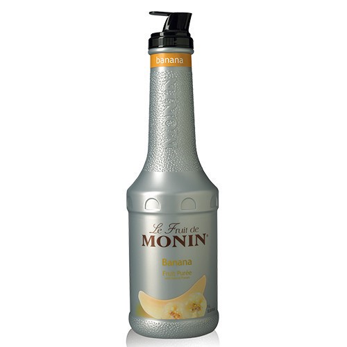 slide 1 of 1, Monin Banana Fruit Puree, 1 liter