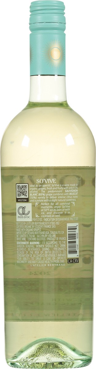 slide 6 of 12, L'Atelier Bertrand So'vive Wine 750 ml, 750 ml