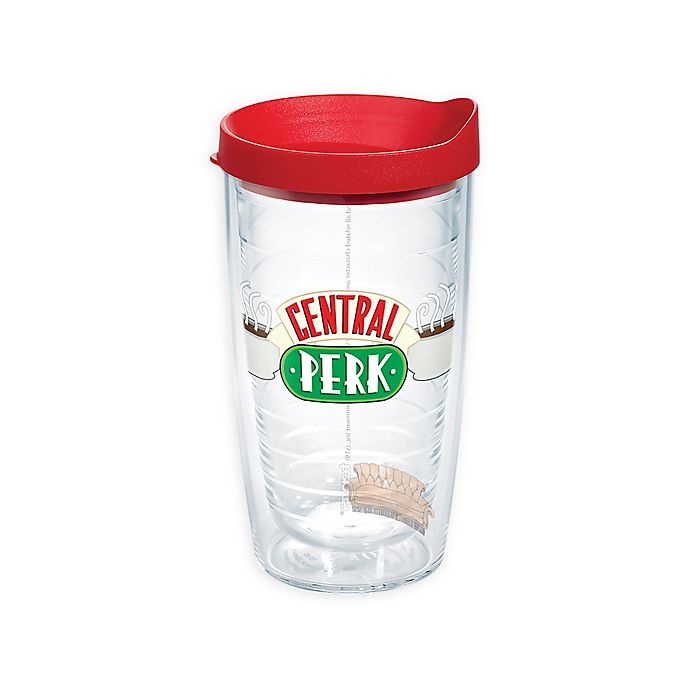 slide 1 of 1, Tervis Warner Brothers Friends Central Perk Wrap Tumbler with Lid, 16 oz