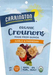 Carrington Farms Organic Crounons Garlic & Parmesan - 4.75 Oz