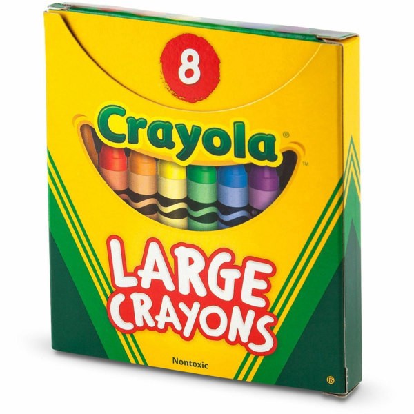 slide 4 of 7, Crayola Large Crayons With Tuck Box, 8 ct