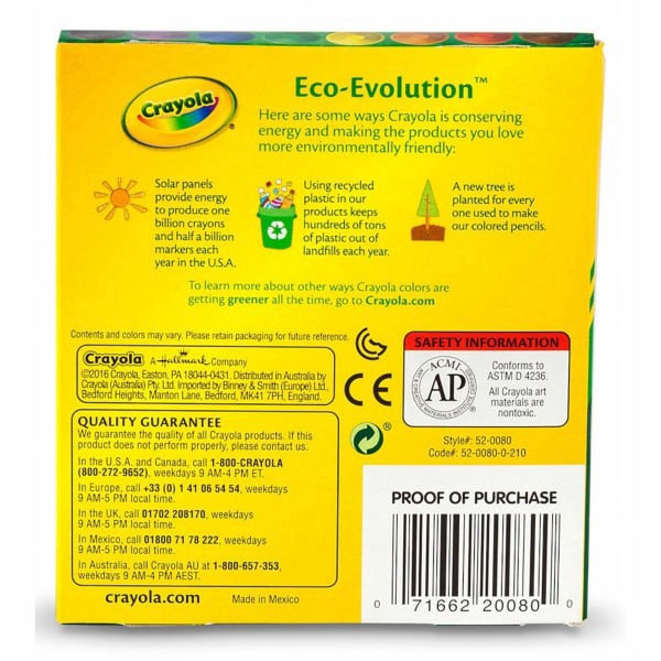 slide 7 of 7, Crayola Large Crayons With Tuck Box, 8 ct