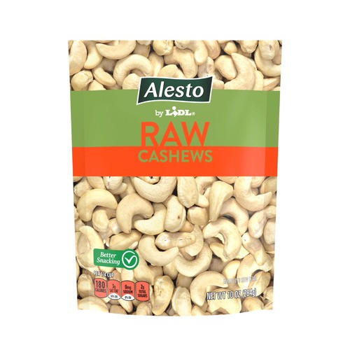 slide 1 of 1, Alesto raw cashews, 10 oz