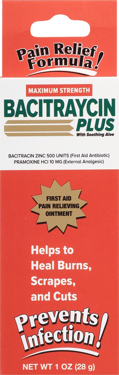 slide 7 of 9, Bacitraycin Plus Ointment With Aloe, 1 oz