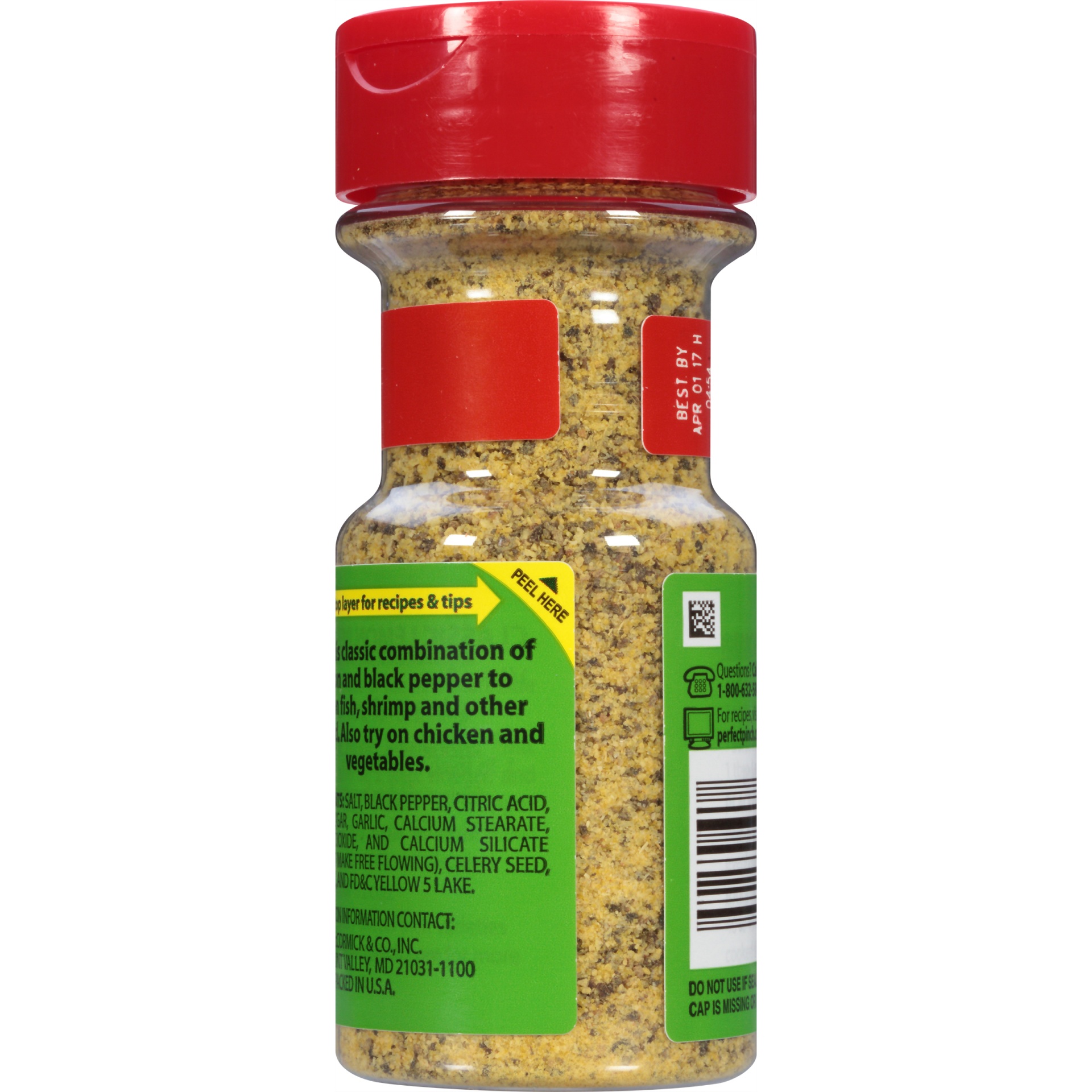 slide 4 of 5, McCormick Perfect Pinch Seasoning Lemon & Pepper, 3.5 oz