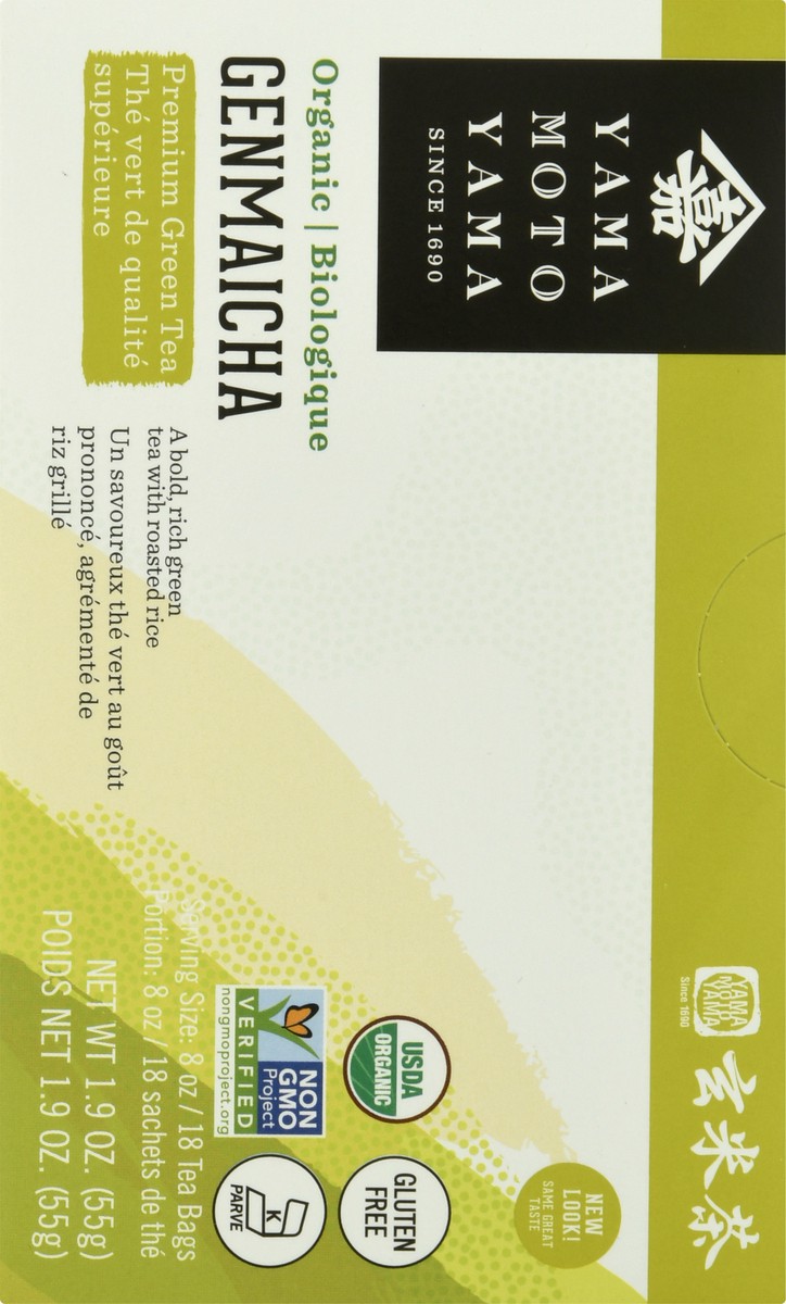 slide 6 of 9, Yamamotoyama Organic Tea Bags Premium Genmaicha Green Tea - 18 ct, 18 ct