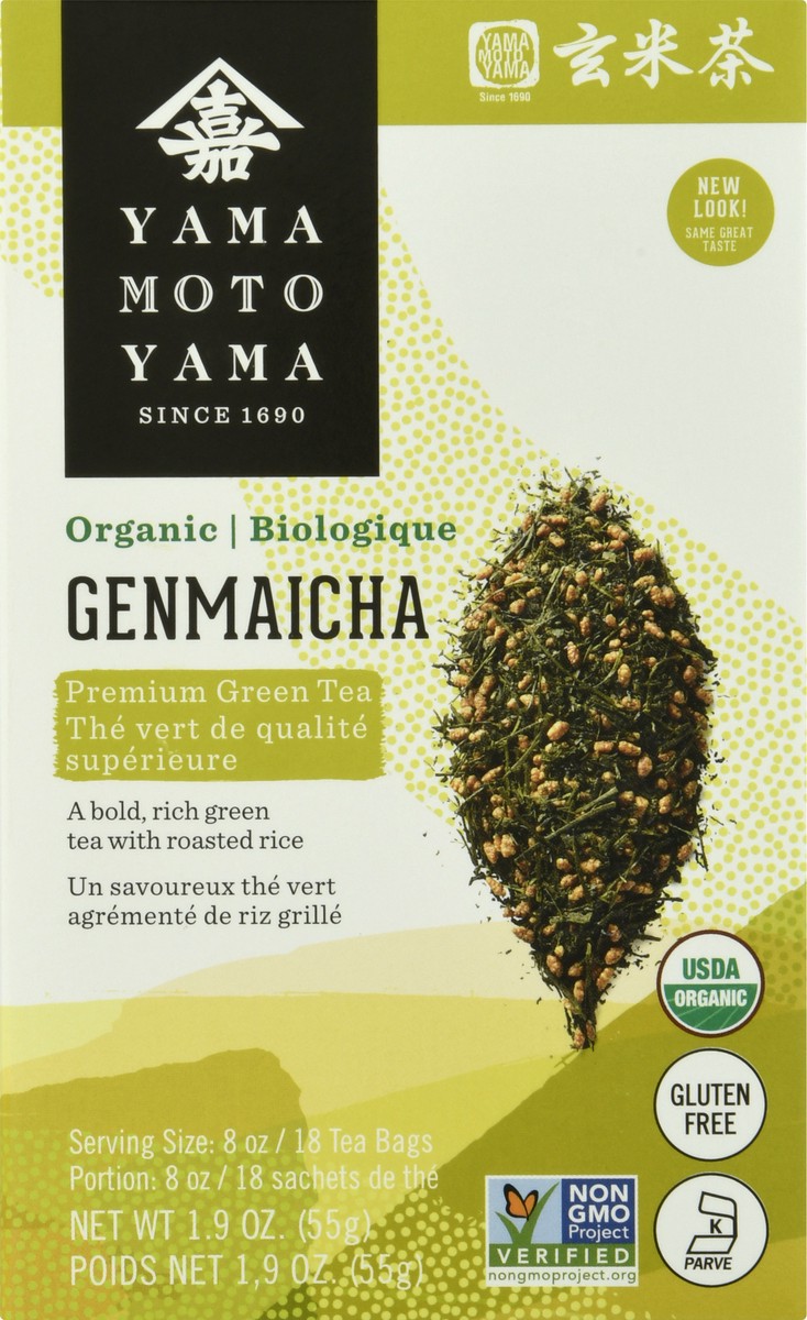 slide 5 of 9, Yamamotoyama Organic Tea Bags Premium Genmaicha Green Tea - 18 ct, 18 ct