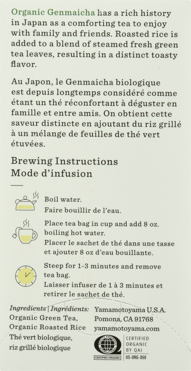slide 2 of 9, Yamamotoyama Organic Tea Bags Premium Genmaicha Green Tea - 18 ct, 18 ct