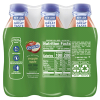 slide 6 of 21, Snapple Apple Juice Drink, 16 fl oz recycled plastic bottle, 6 pack - 6 ct, 6 ct