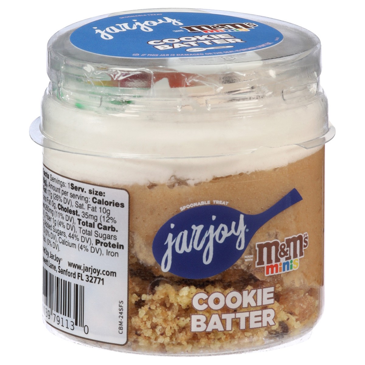 slide 2 of 3, JarJoy M&M's Minis Cookie Batter Spoonable Treat 1 Each, 3.7 oz