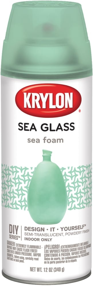 slide 1 of 1, Krylon Sea Glass Finish - Sea Foam, 12 oz