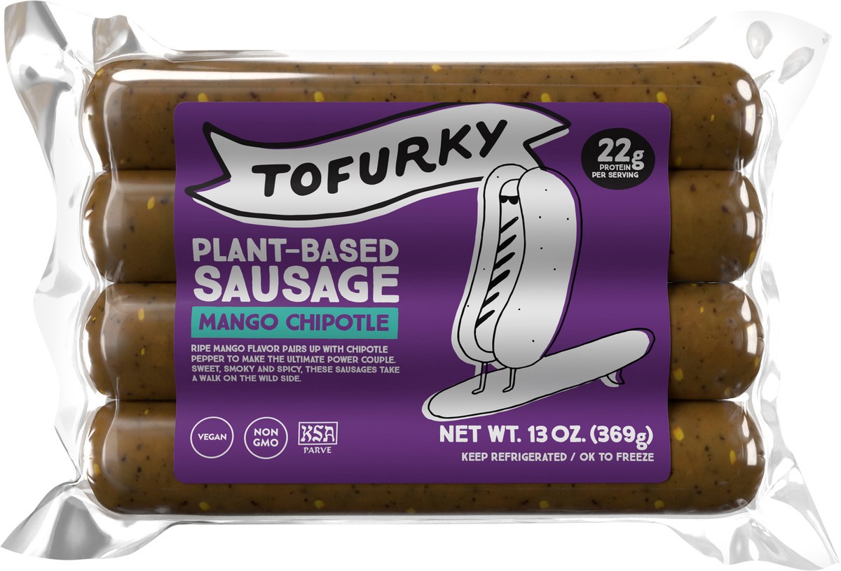 slide 9 of 12, Tofurky Mango Chipotle Sausage, 13 oz