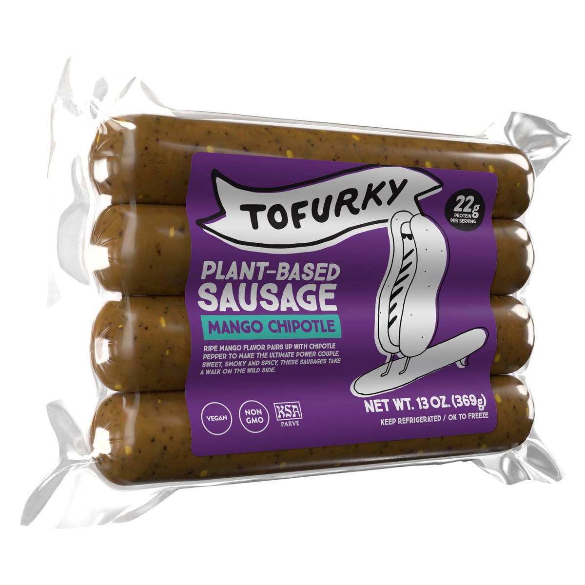 slide 5 of 12, Tofurky Mango Chipotle Sausage, 13 oz