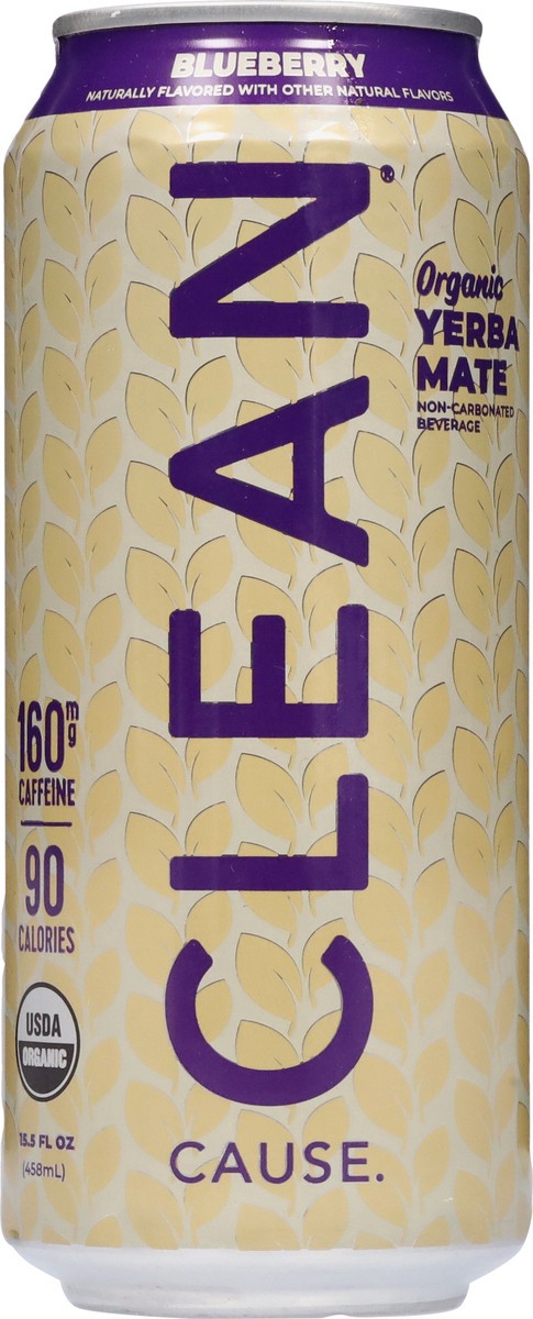 slide 13 of 13, CLEAN CAUSE Organic Blueberry Yerba Mate 15.5 fl oz, 15.5 oz