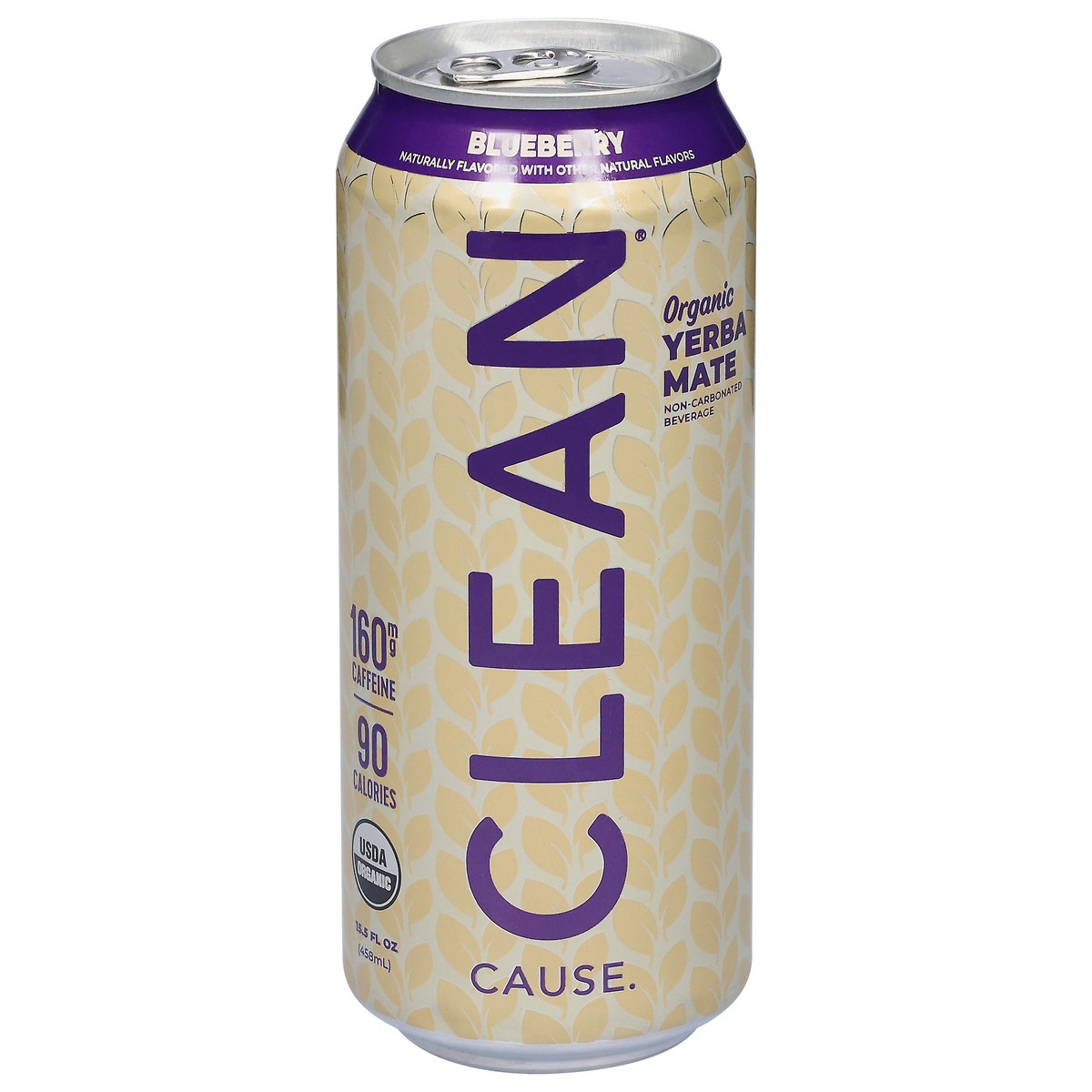 slide 1 of 13, CLEAN CAUSE Organic Blueberry Yerba Mate 15.5 fl oz, 15.5 oz