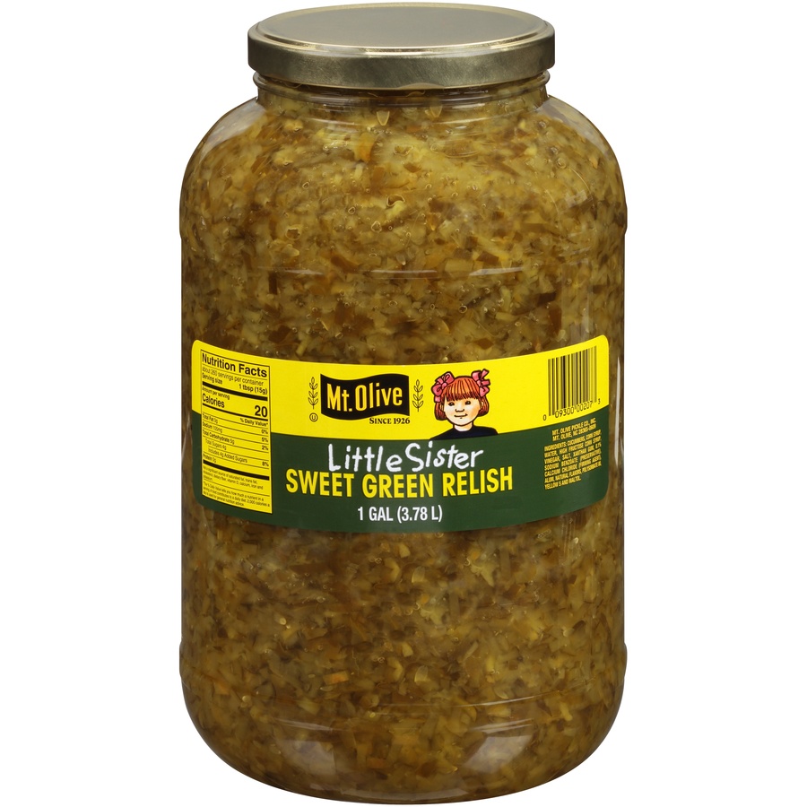 slide 1 of 1, Mt. Olive Little Sister Sweet Green Relish 128 fl oz Jar, 