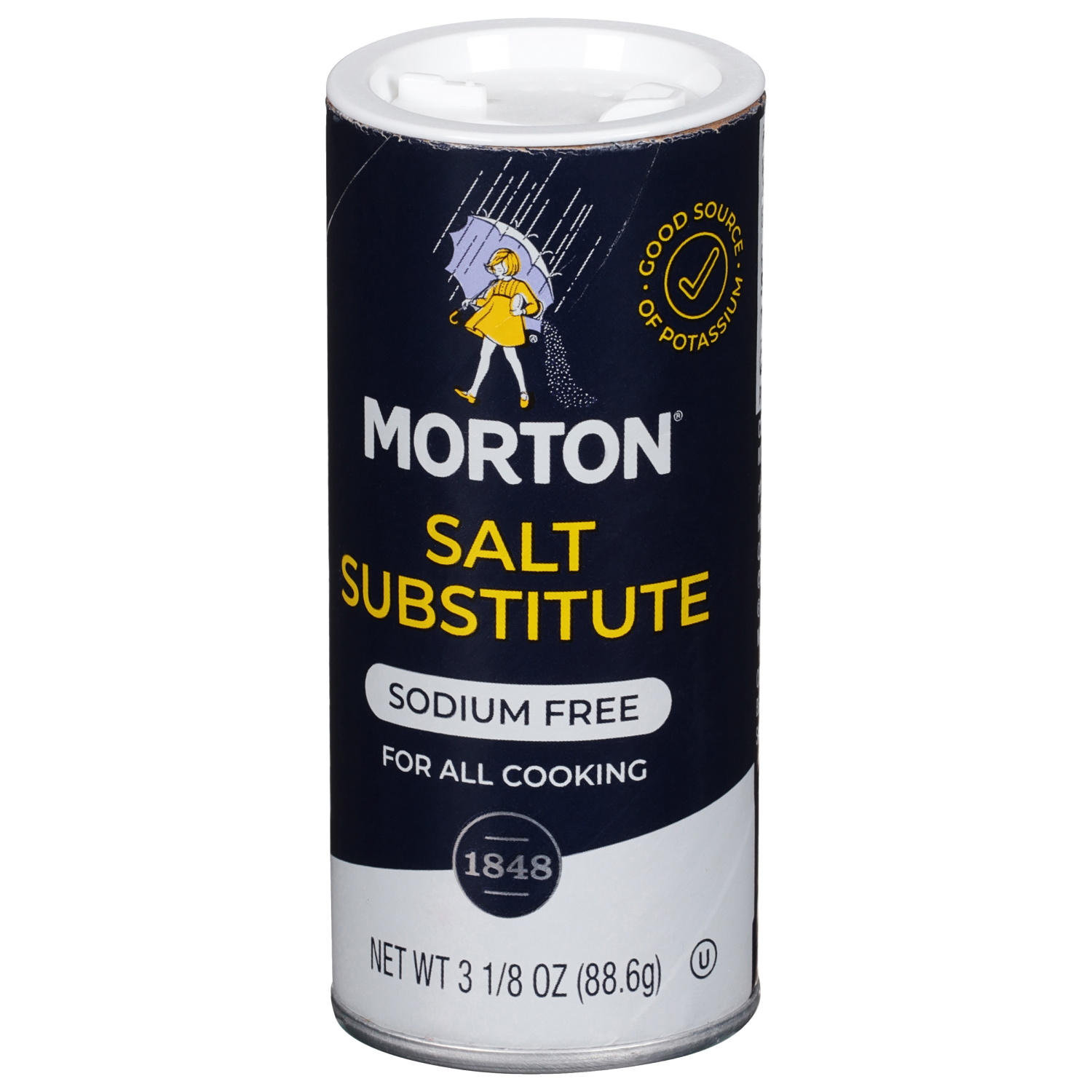 slide 6 of 6, Morton Salt Substitute 3.125 oz, 3.125 oz