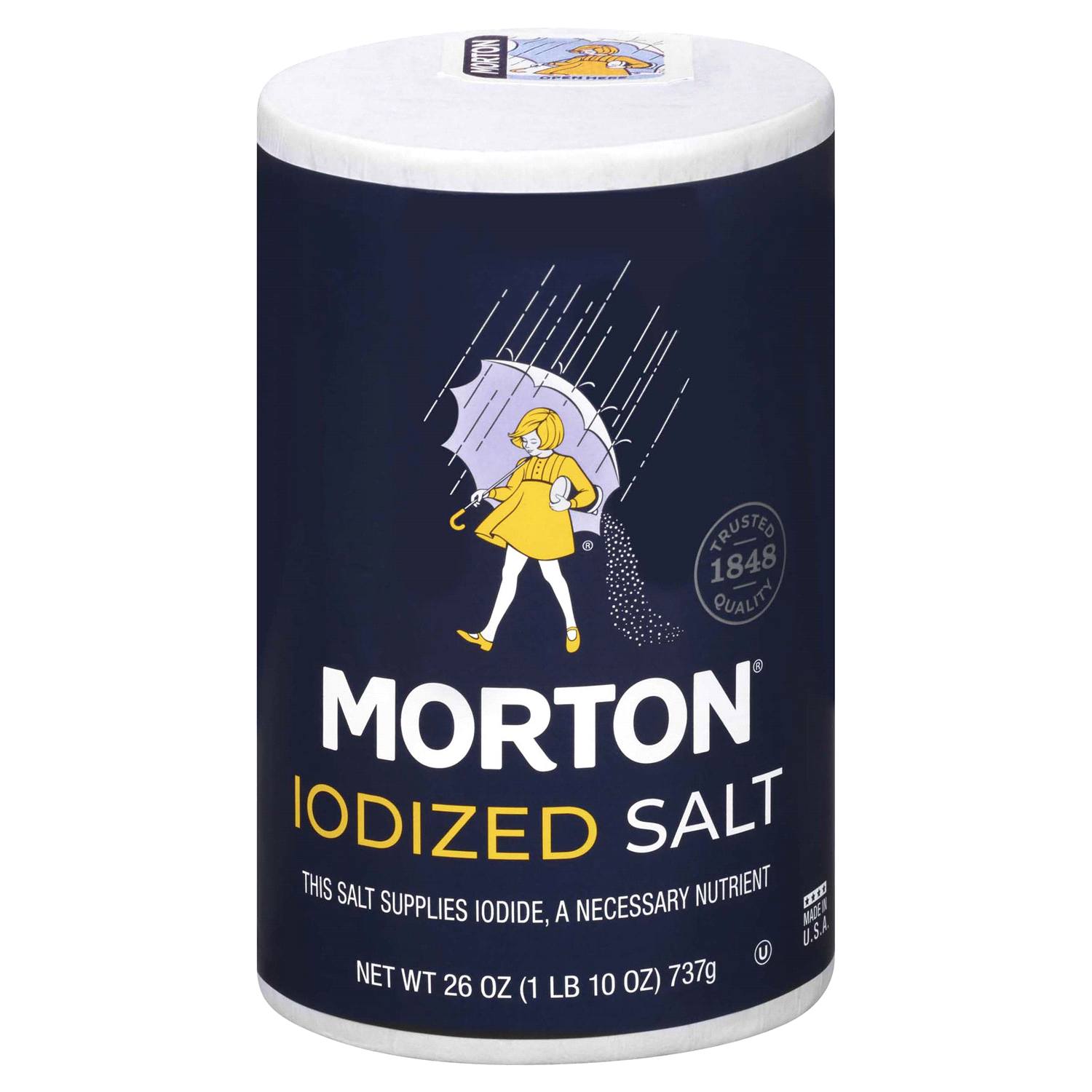 slide 1 of 4, Morton Iodized Salt, 26 oz