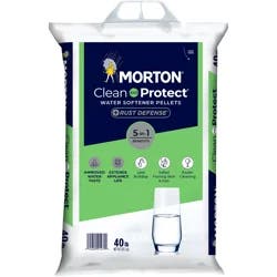 Morton Clean and Protect Plus Rust Defense Water Softener Pellets 40 lb