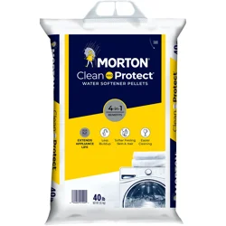 Morton Water Softener Salt prevents buildup, extending the life of pipes & appliances.