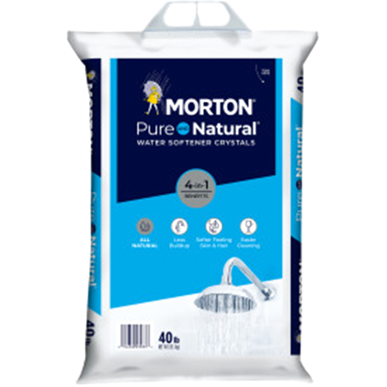slide 1 of 2, Morton Pure and Natural Water Softener Salt Crystals, 40 lb. Bag, 40 lb