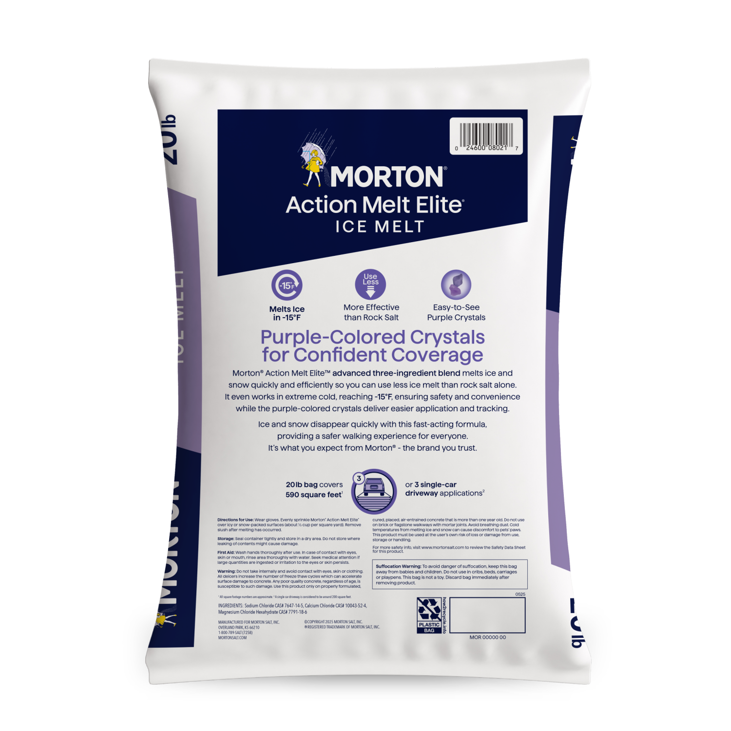 slide 2 of 2, Morton Ice Melt Blend, 20 lb