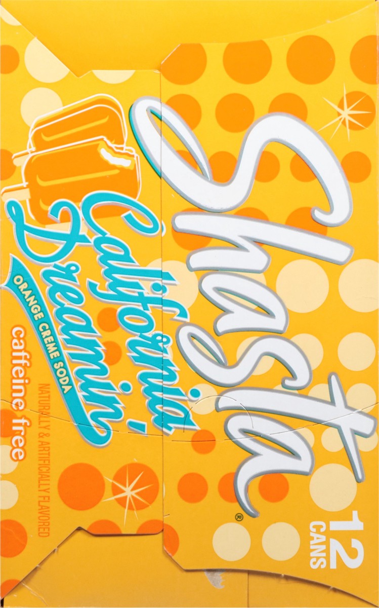 slide 5 of 12, Shasta California Dreamin' Caffeine Free Orange Creme Soda 12 - 12 fl oz Cans, 12 ct