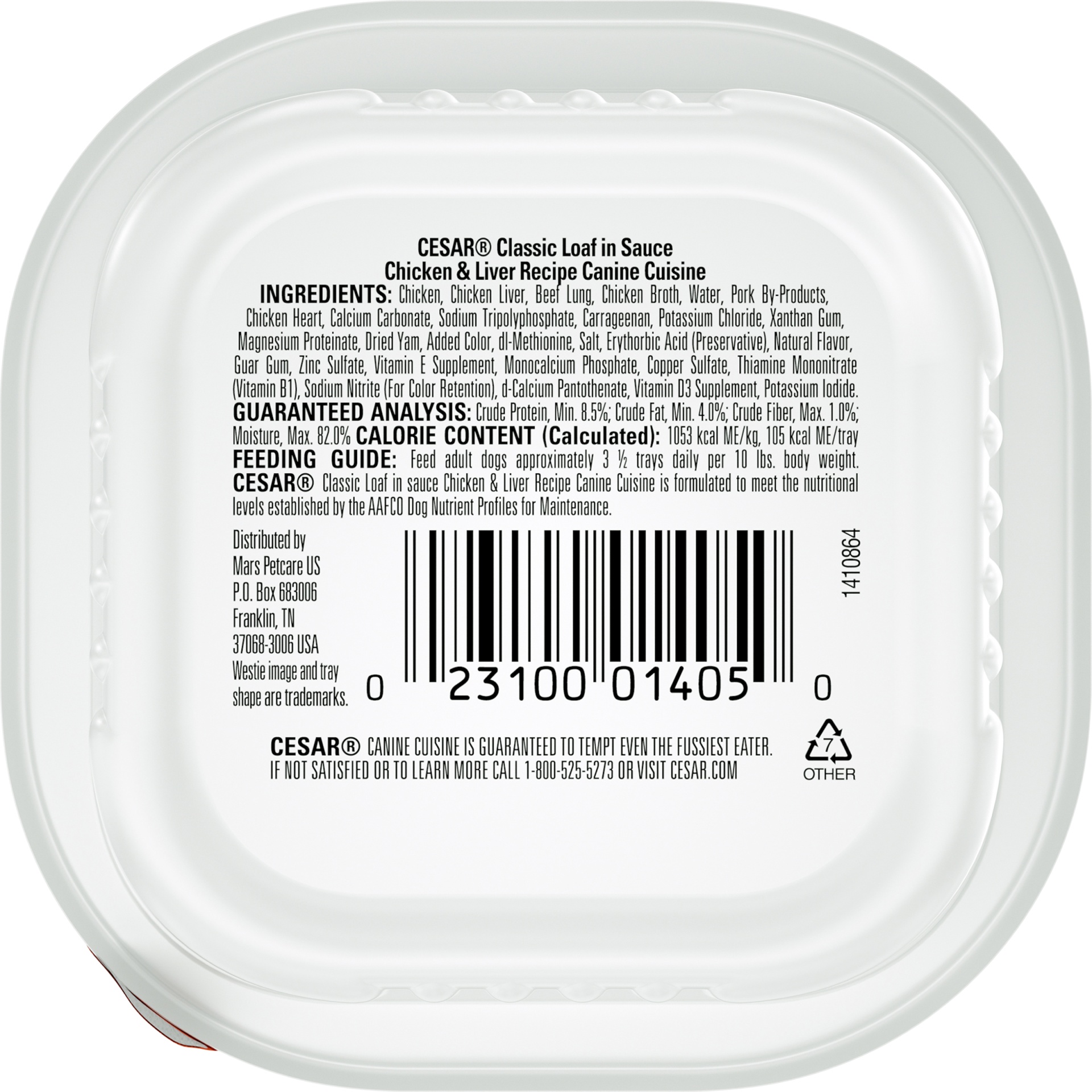 slide 4 of 9, Cesar Classics with Chicken & Liver in Meaty Juices Wet Dog Food, 3.5 oz