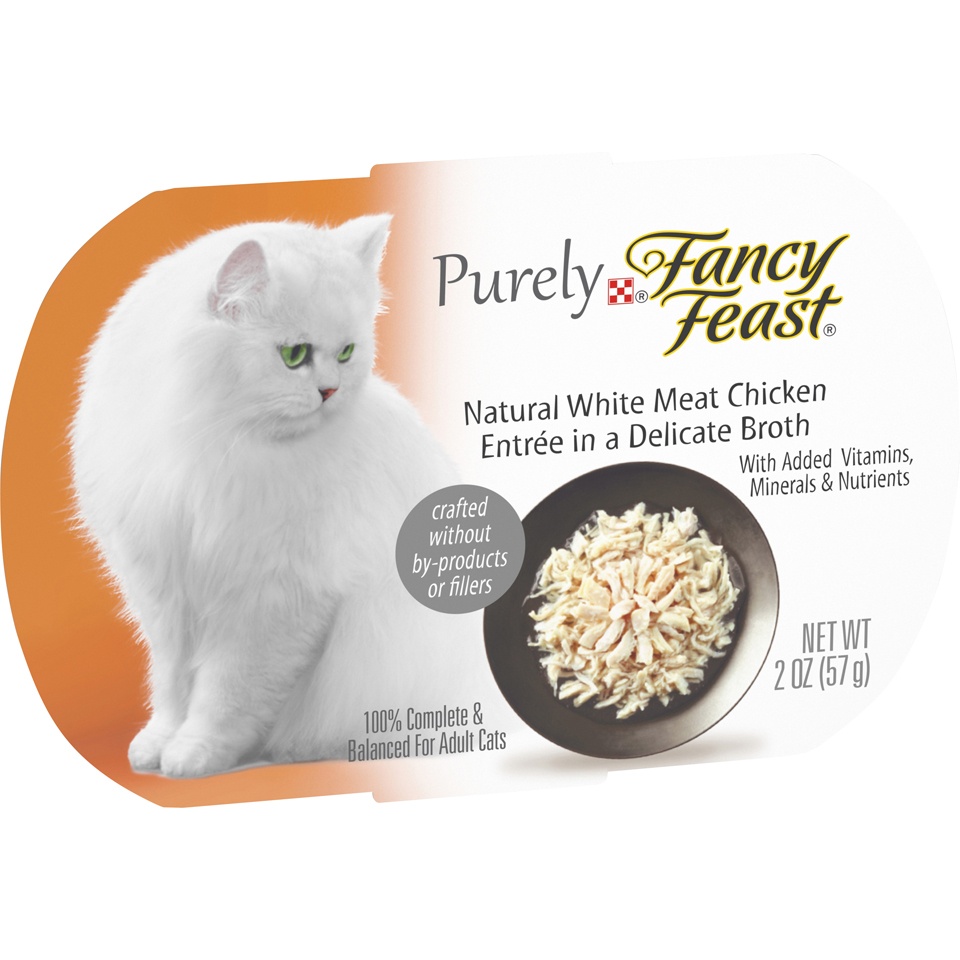 slide 7 of 9, Fancy Feast Natural White Meat Chicken Wet Cat Food, 2 oz