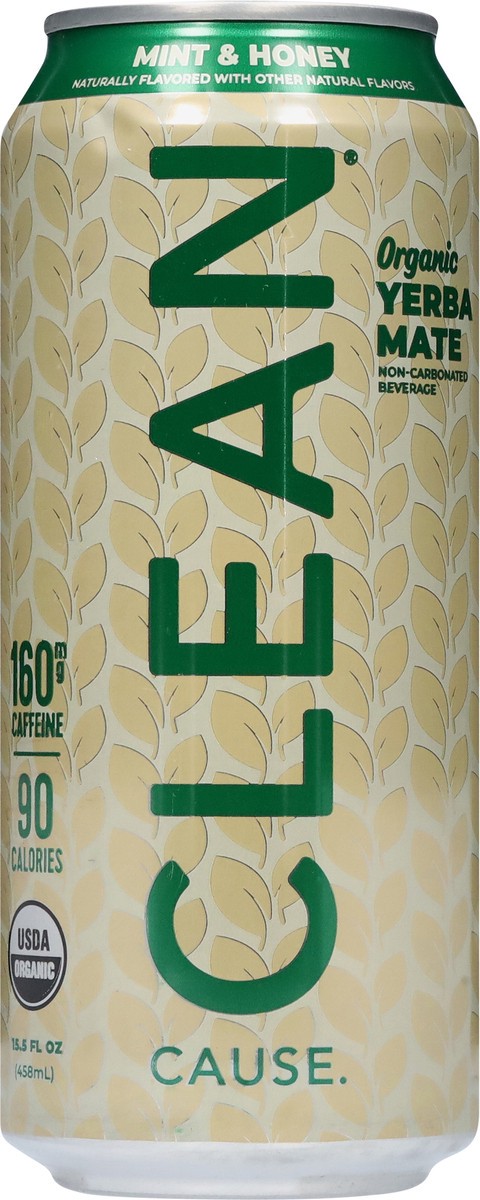slide 6 of 13, CLEAN CAUSE Organic Mint & Honey Yerba Mate 15.5 fl oz, 15.5 oz